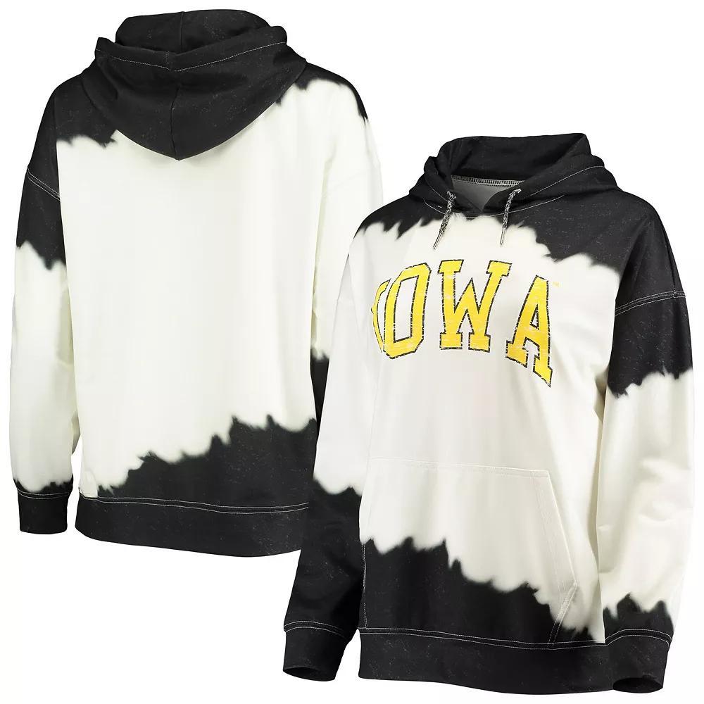 Womens Gameday Couture /Black Iowa Hawkeyes For the Fun Double Dip-Dyed Pullover Hoodie Product Image