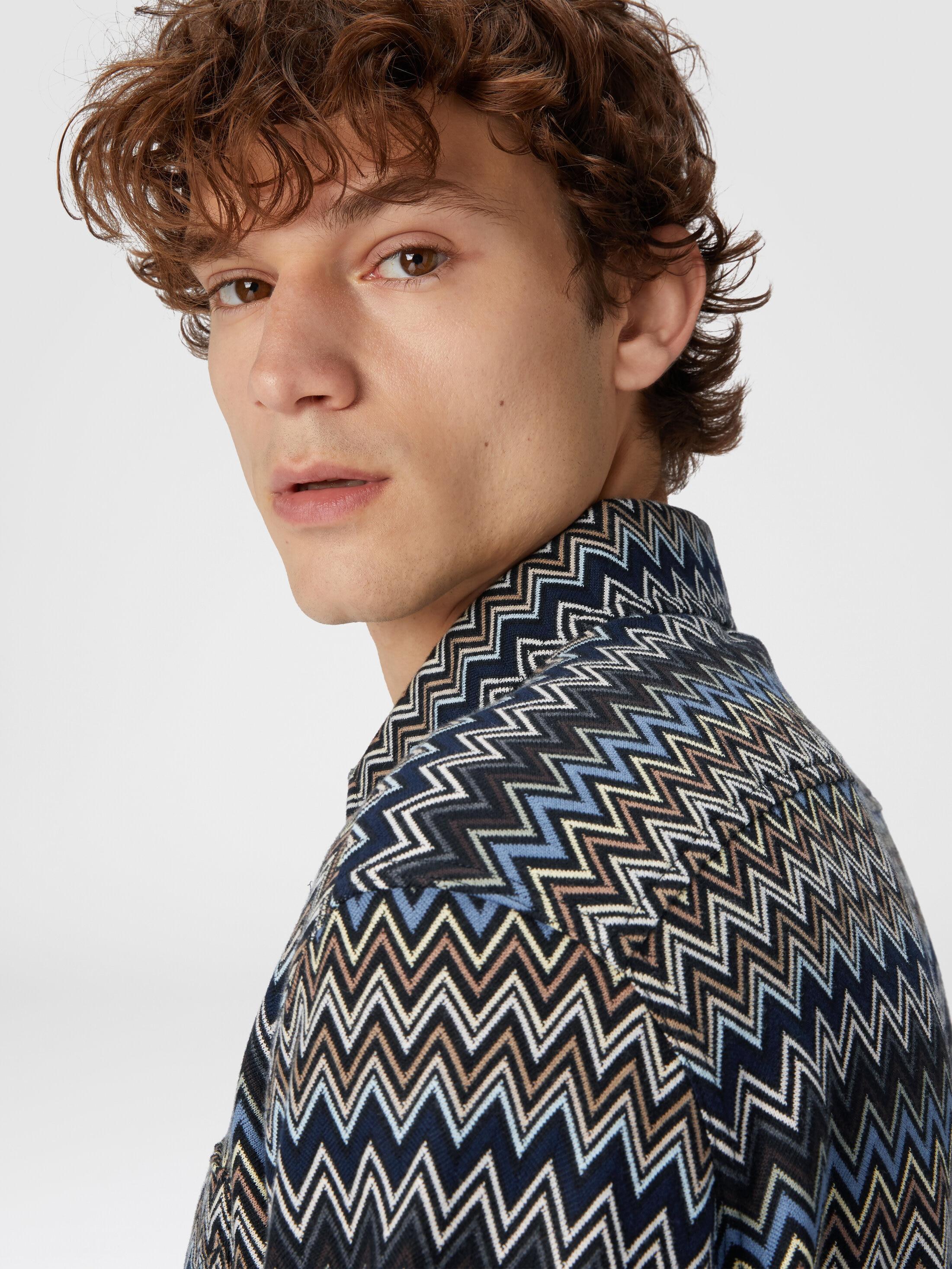 Zig zag cotton shirt Product Image