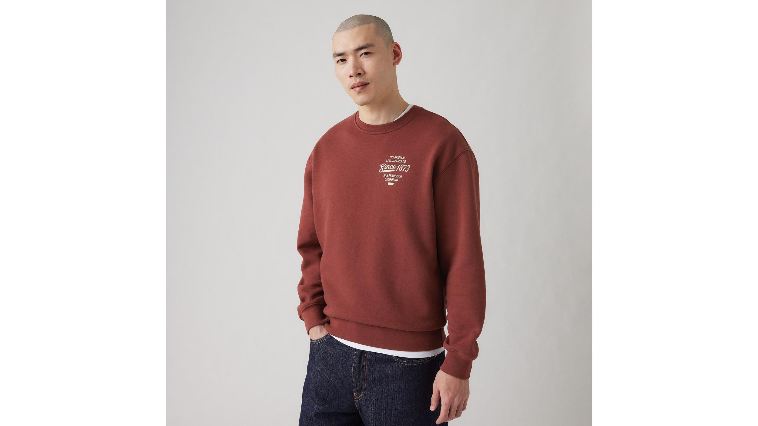 Relaxed Graphic Crewneck Sweatshirt Product Image