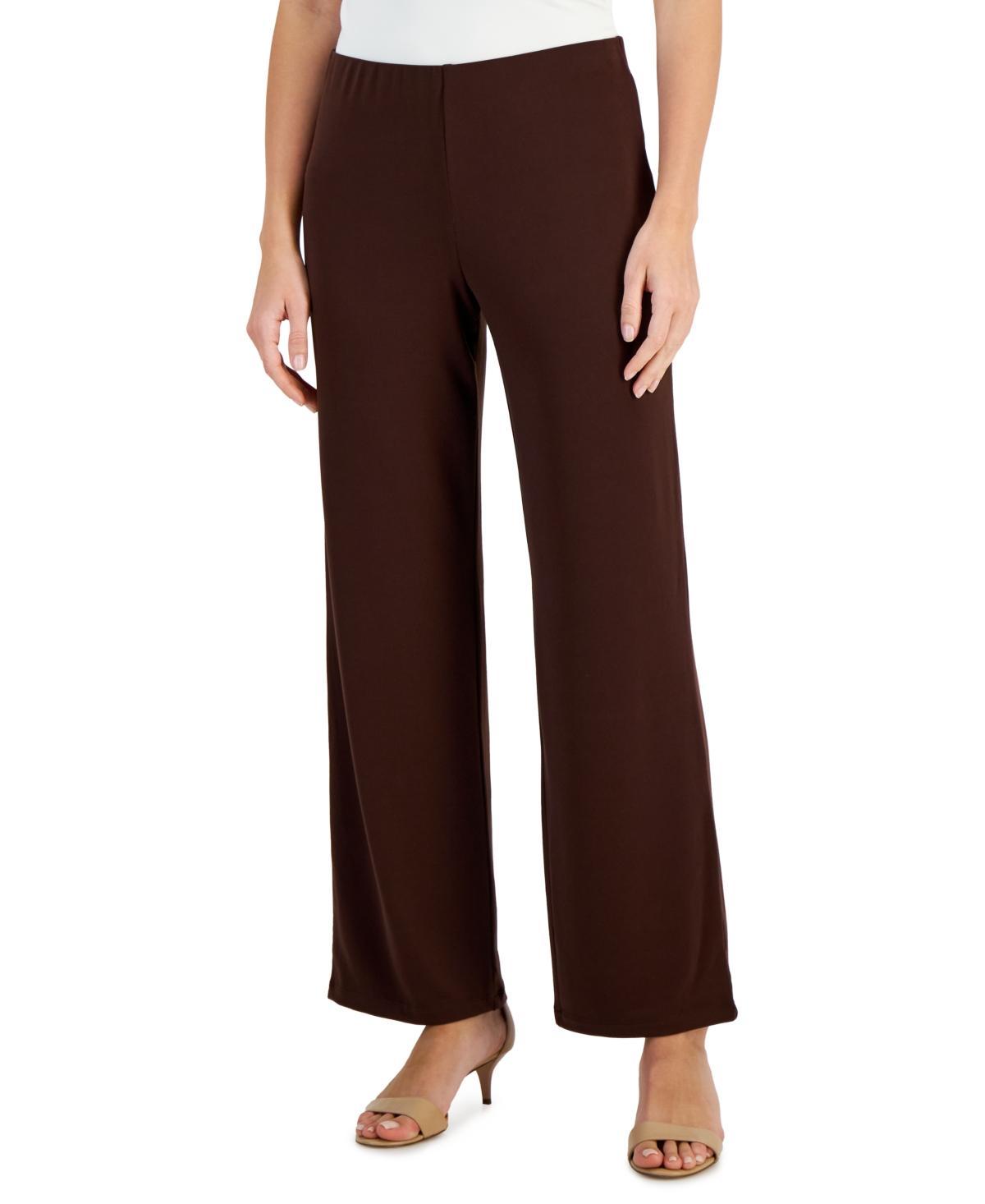 Jm Collection Womens Knit Wide-Leg Pull-On Pants, Regular & Short Lengths, Created for Macys Product Image