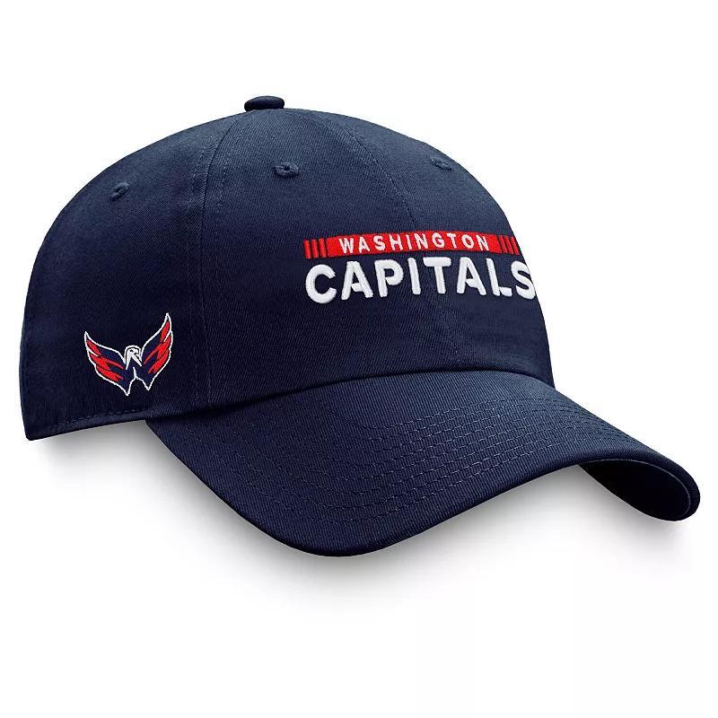 Mens Fanatics Branded Washington Capitals Authentic Pro Rink Adjustable Hat, Blue Product Image