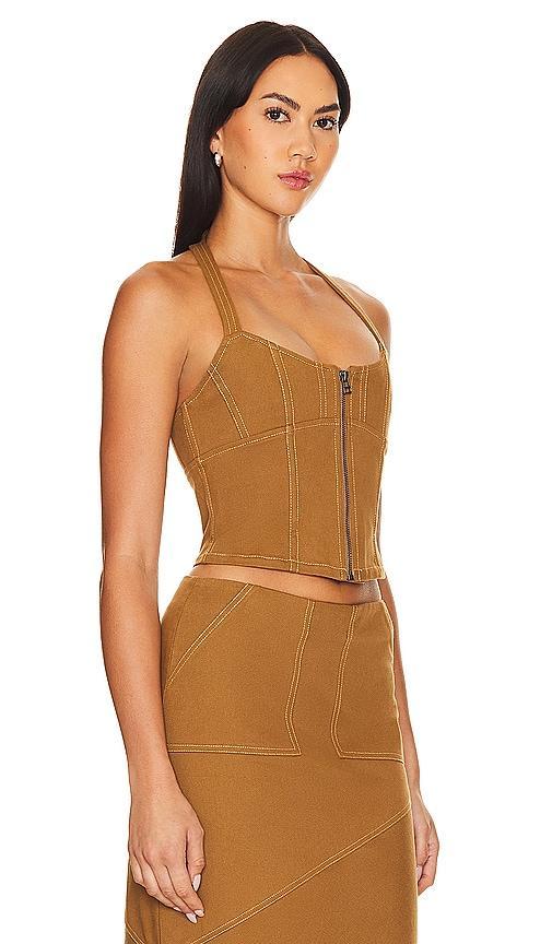 Lovers and Friends Cal Bustier in Khaki Product Image