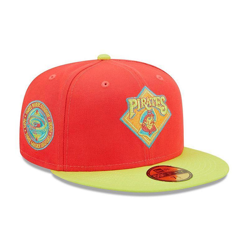 Mens New Era /Neon Green Pittsburgh Pirates Lava Highlighter Combo 59FIFTY Fitted Hat Product Image