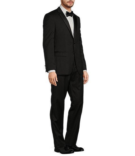 Hugo Boss Slim Fit Flat Front Solid Pattern 2-Piece Suit Product Image