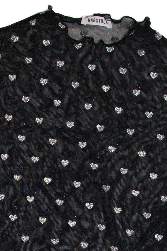 Mesh Heart T-Shirt Product Image