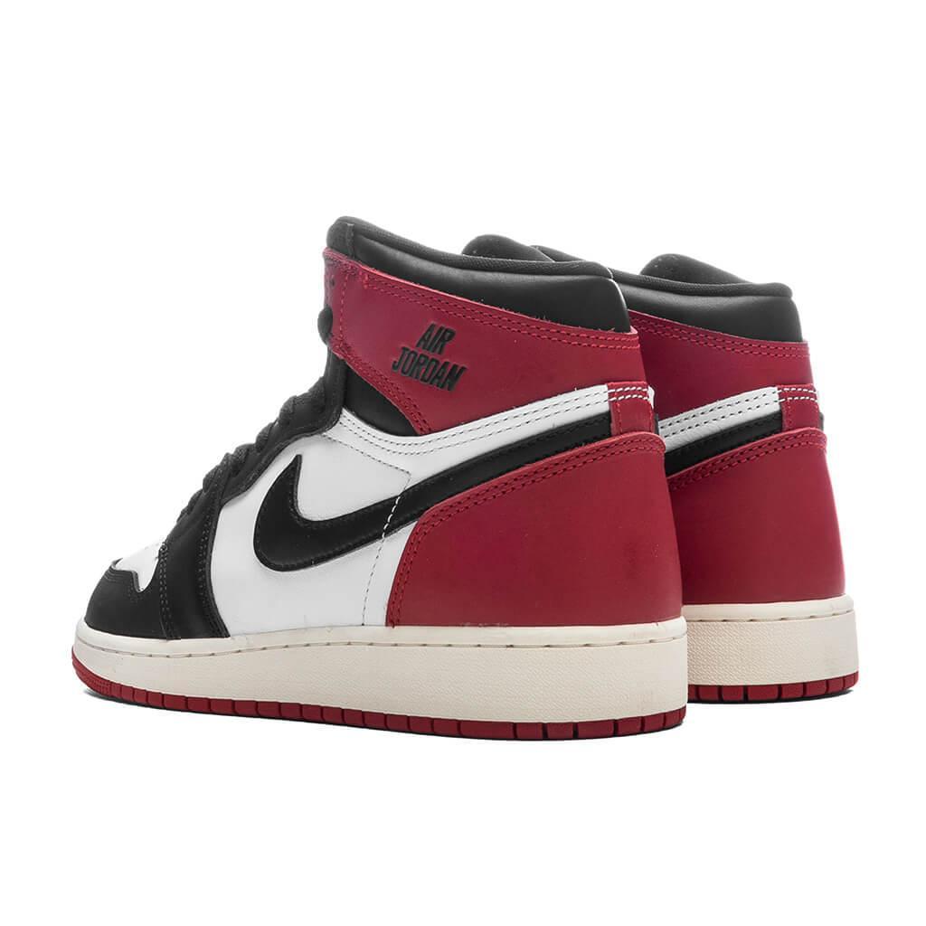 Air Jordan 1 Retro High OG 'Black Toe Reimagined' (GS)  - White/Black/Varsity Red/Sail Male Product Image