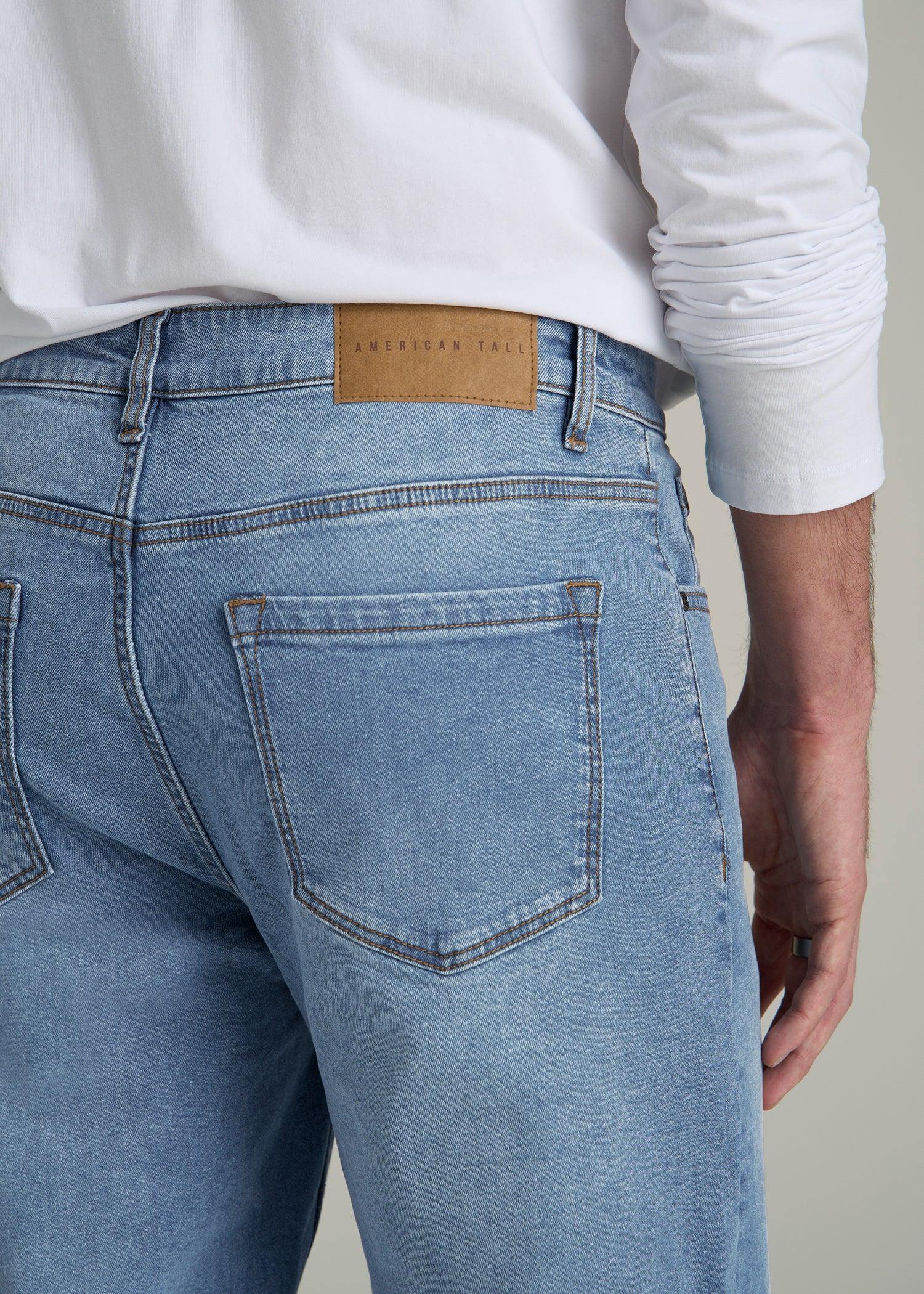 A.T. Basics Men's J1 Straight Fit Jeans for Tall Men in Tufts Blue Male Product Image