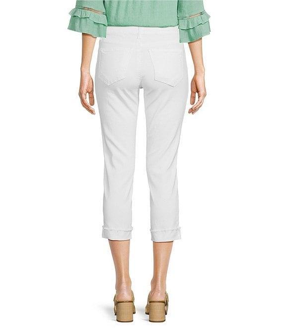 KUT from the Kloth Stretch Denim High Rise Cropped Straight Leg Jeans Product Image