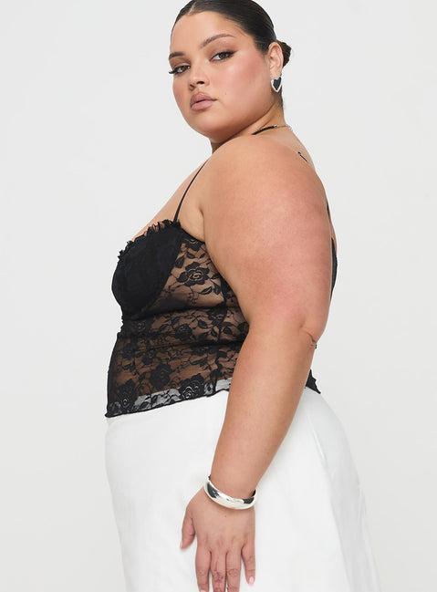 Kerr Lace Top Black Curve Product Image