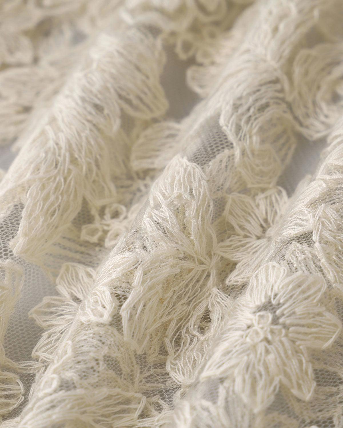 Beige V Neck Ruffle Blouse Product Image