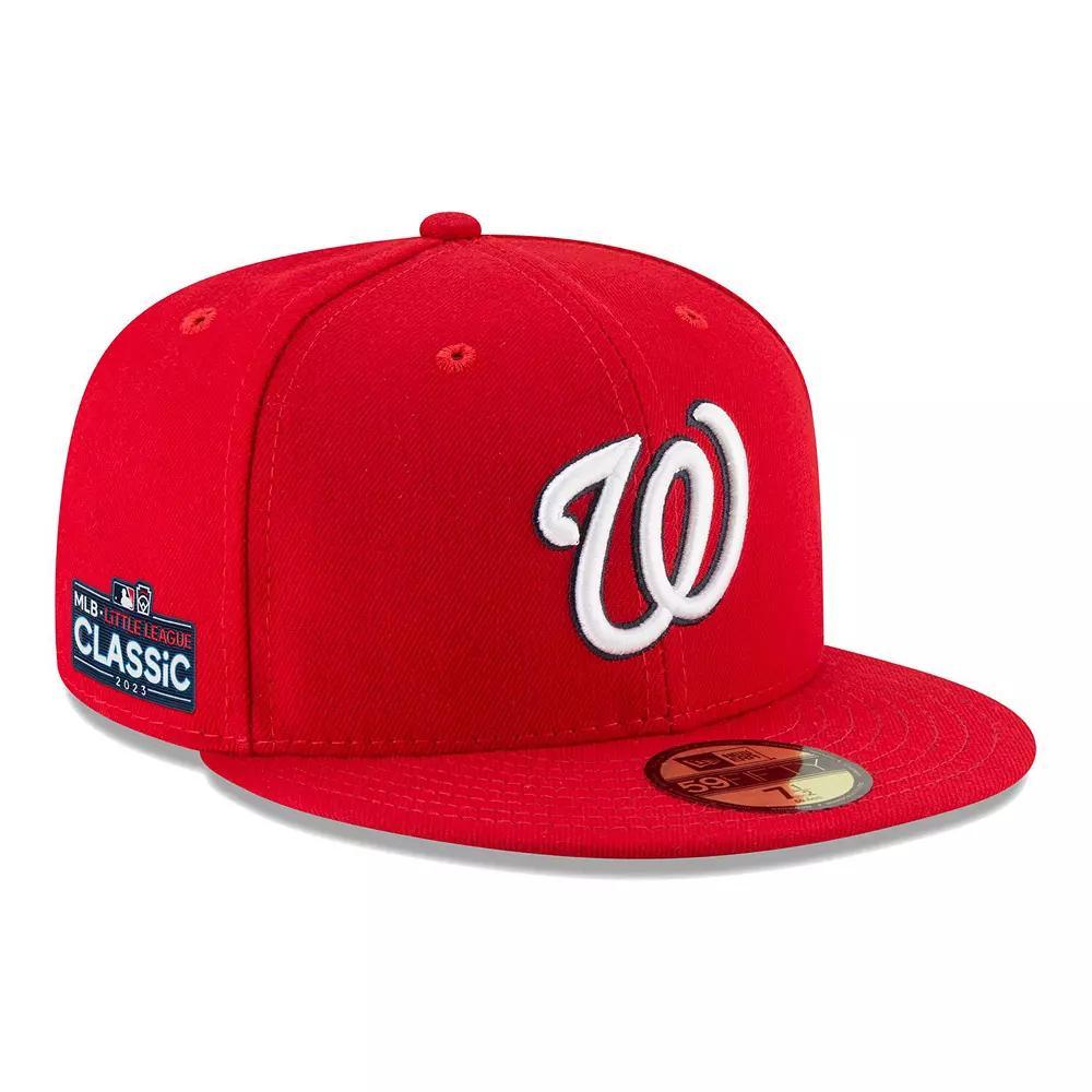 Men's New Era Red Washington Nationals 2023 Little League Classic 59FIFTY Fitted Hat, Size: 7 7/8 Product Image