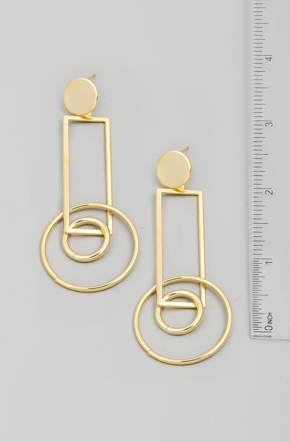 Geometric Drop Earrings Product Image