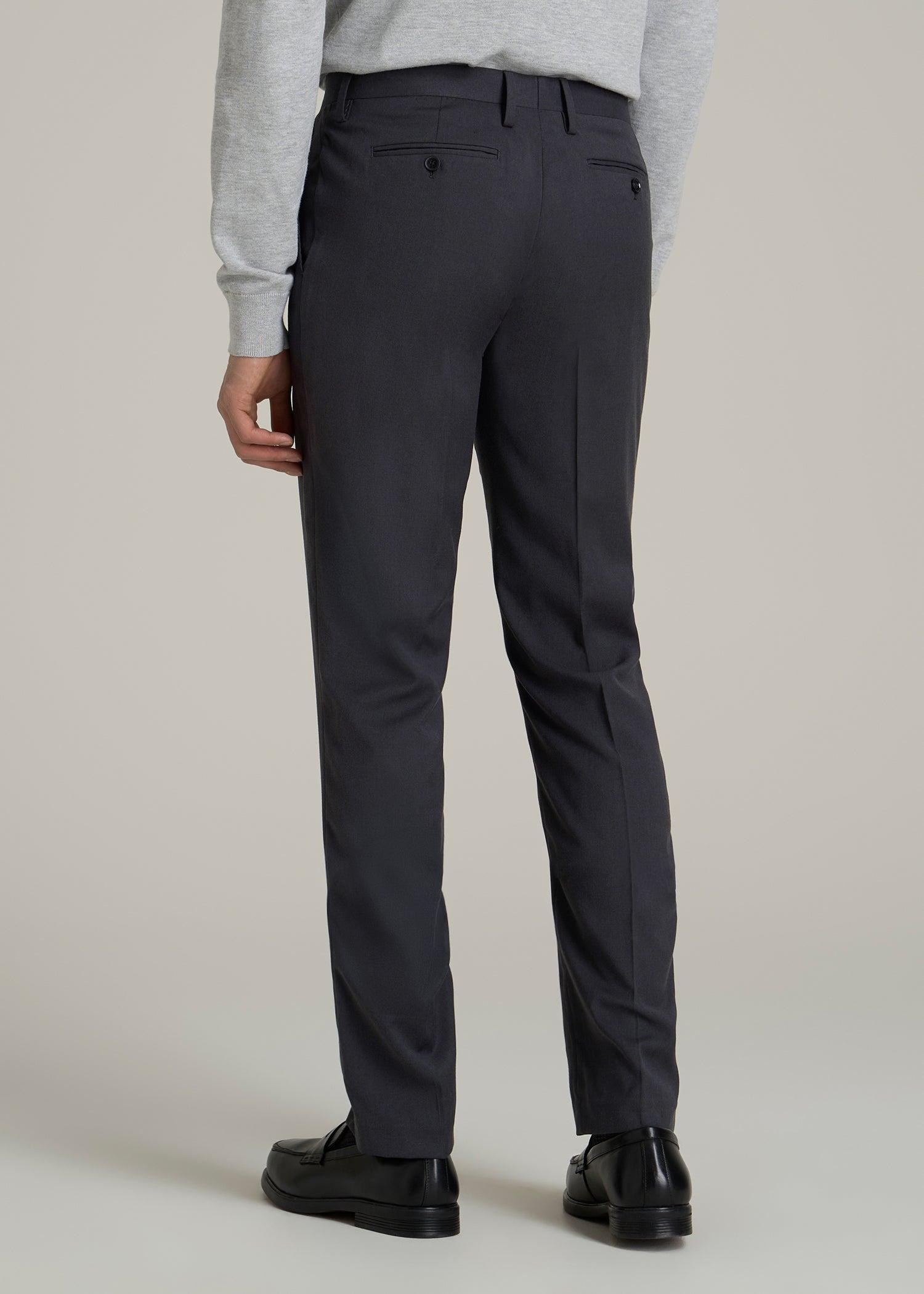 Suit Trousers for Tall Men in Mid Grey Male Product Image