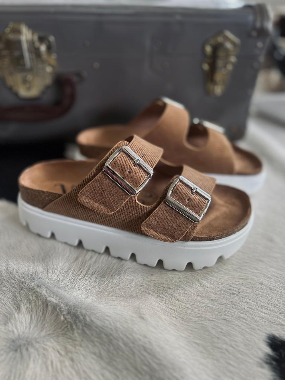 Jazmin Tan Platform Sandals Product Image