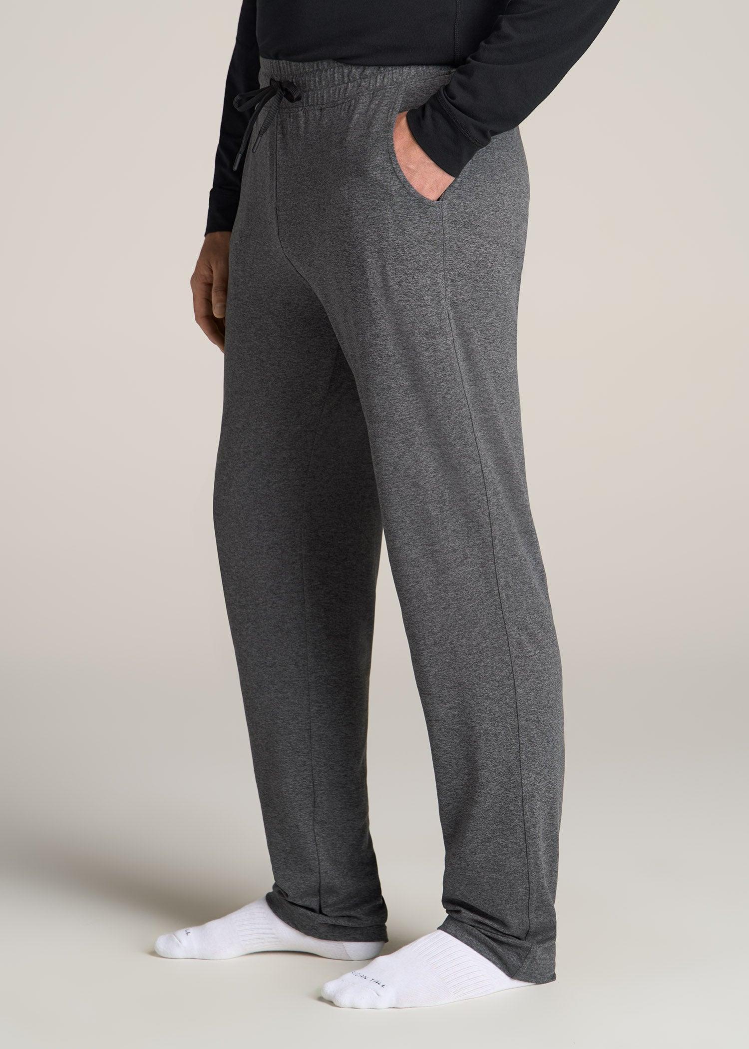 Weekender Stretch Lounge Pants for Tall Men in Charcoal Mix Male Product Image
