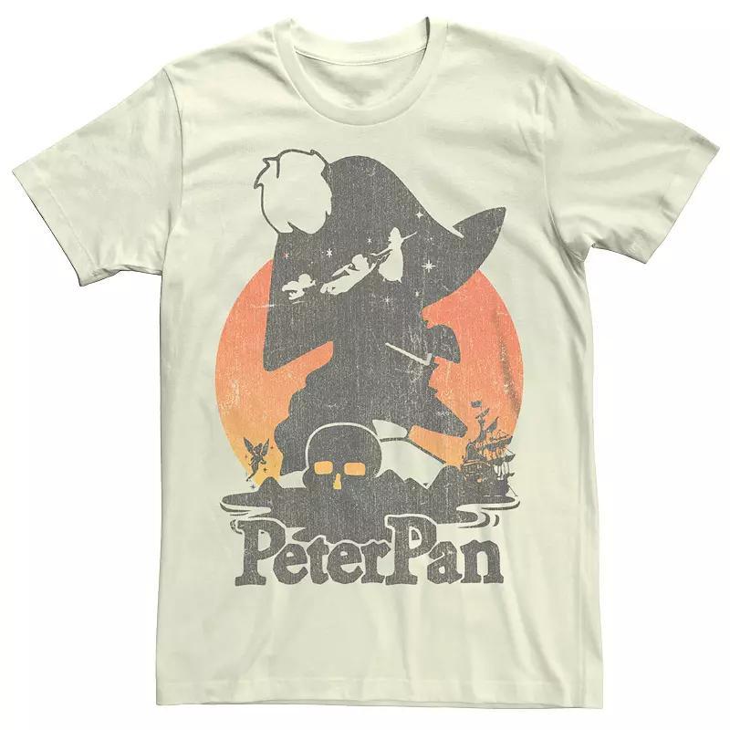 Disney's Peter Pan Captain Hook Silhouette Men's Tee, Size: Small, Natural Product Image