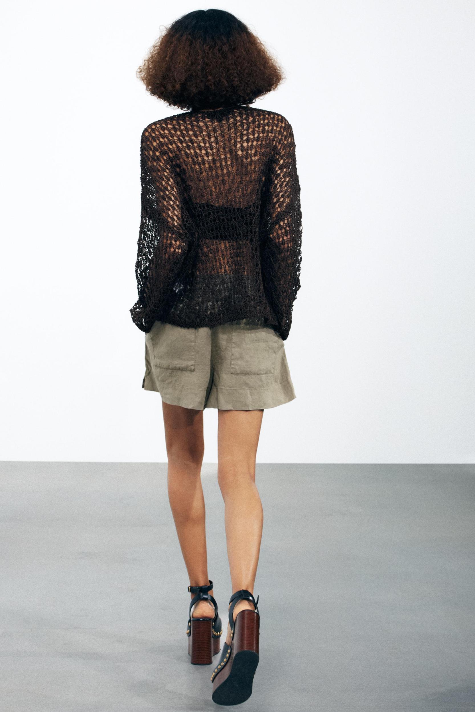 OPENWORK KNIT SWEATER Product Image