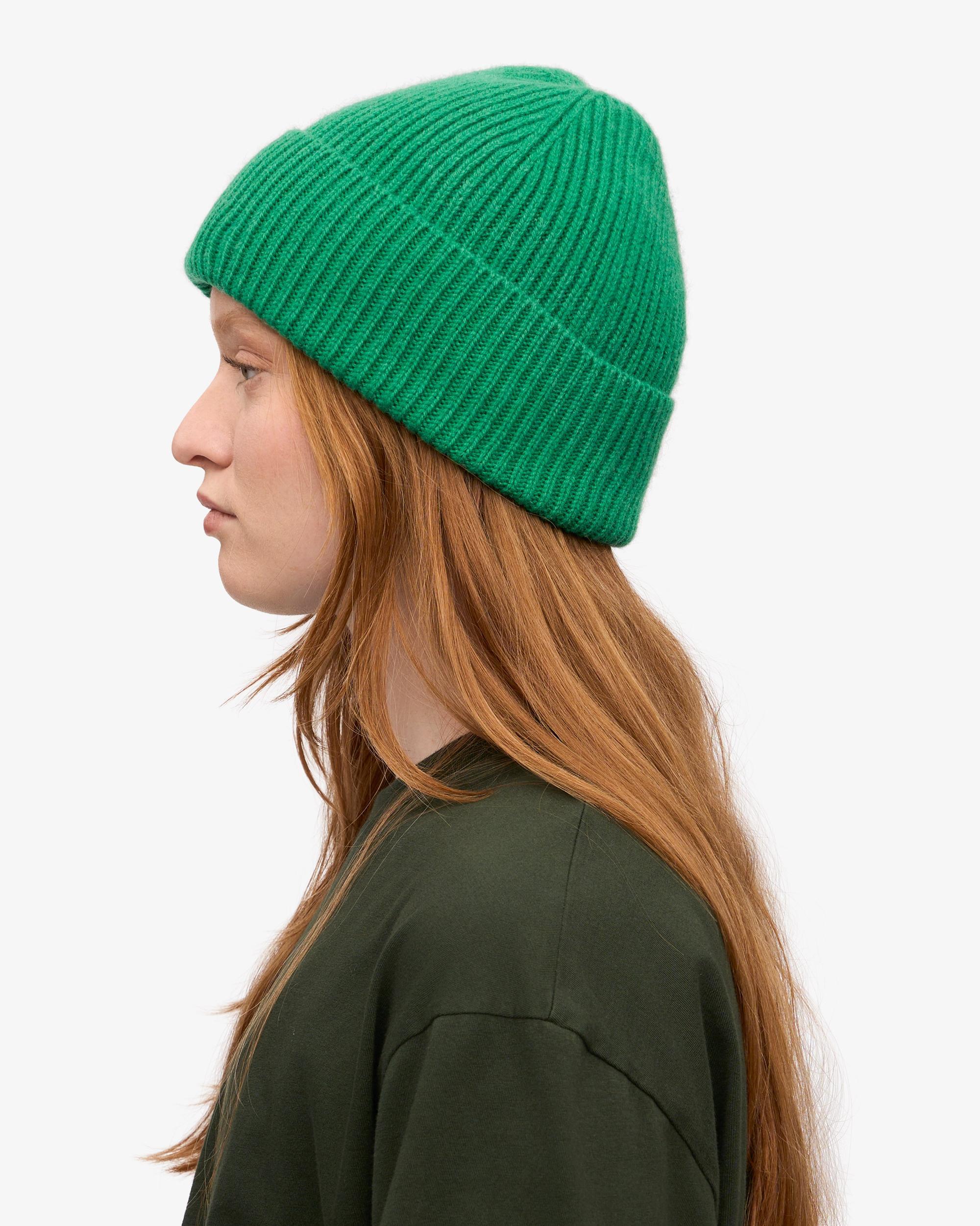 Merino Wool Beanie - Kelly Green Product Image
