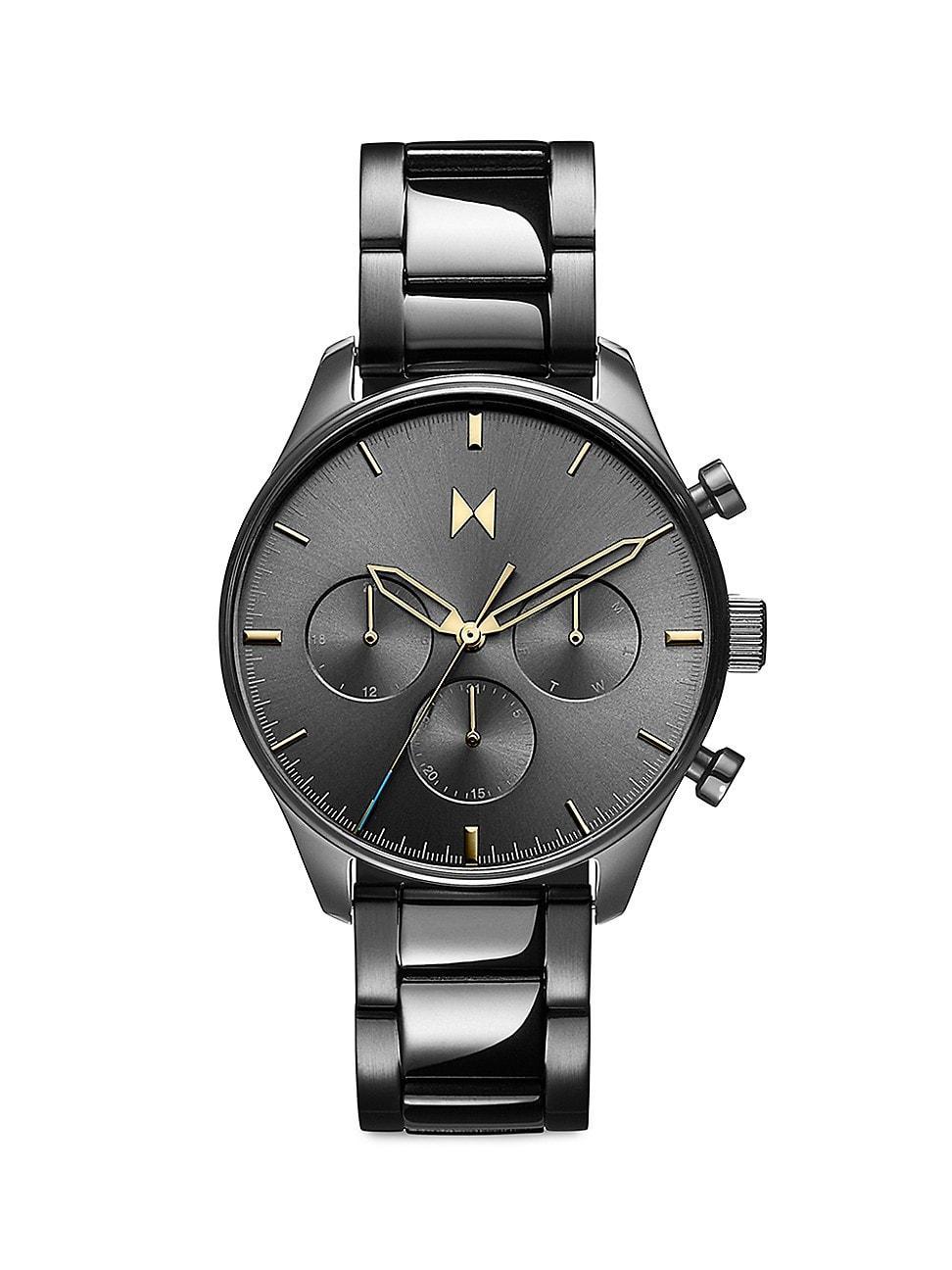 MVMT Mens Airhawk Chronograph Black Stainless Steel Bracelet Watch Product Image