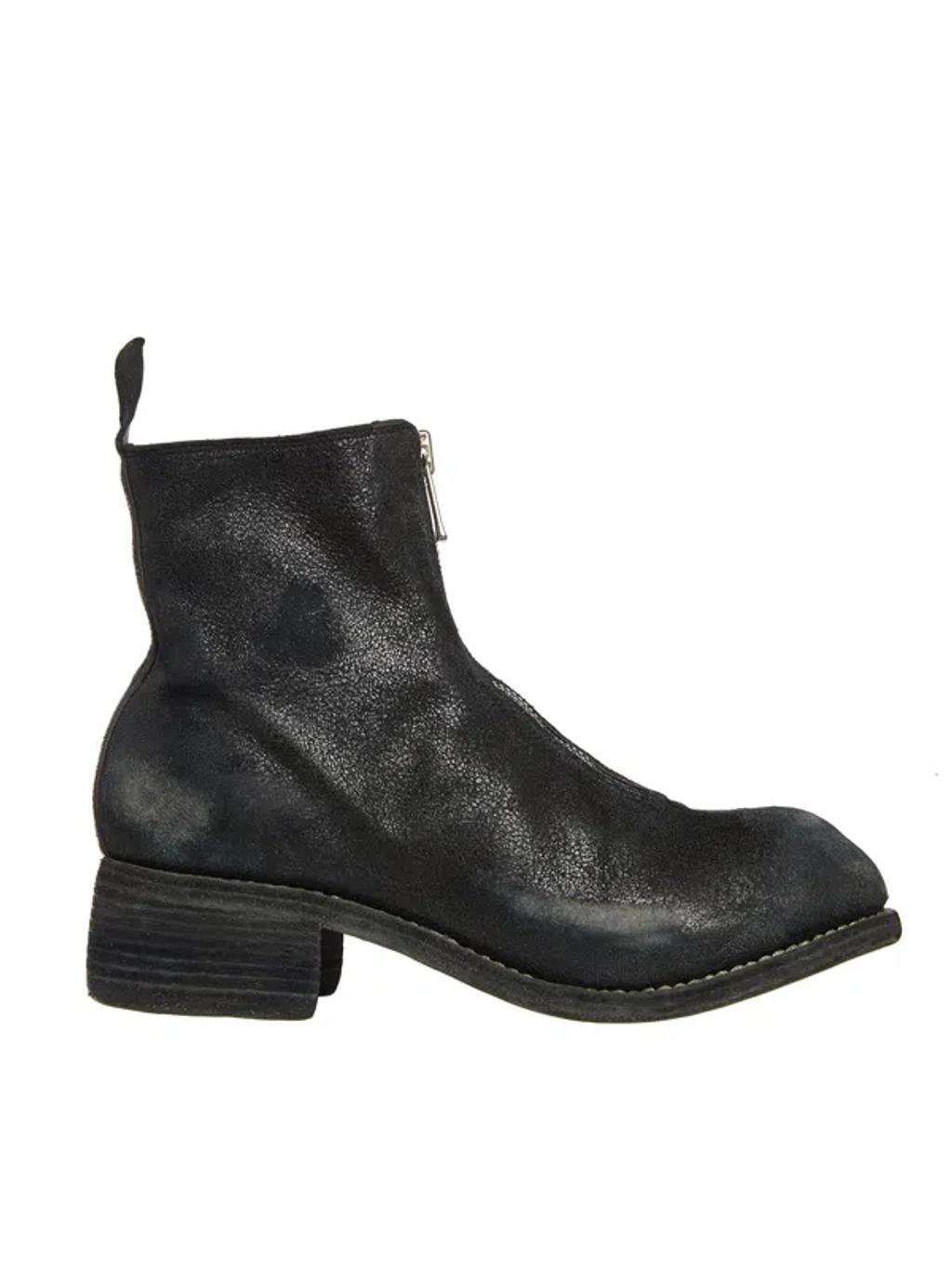 GUIDI Women's Boots With Front Zip In Black Product Image