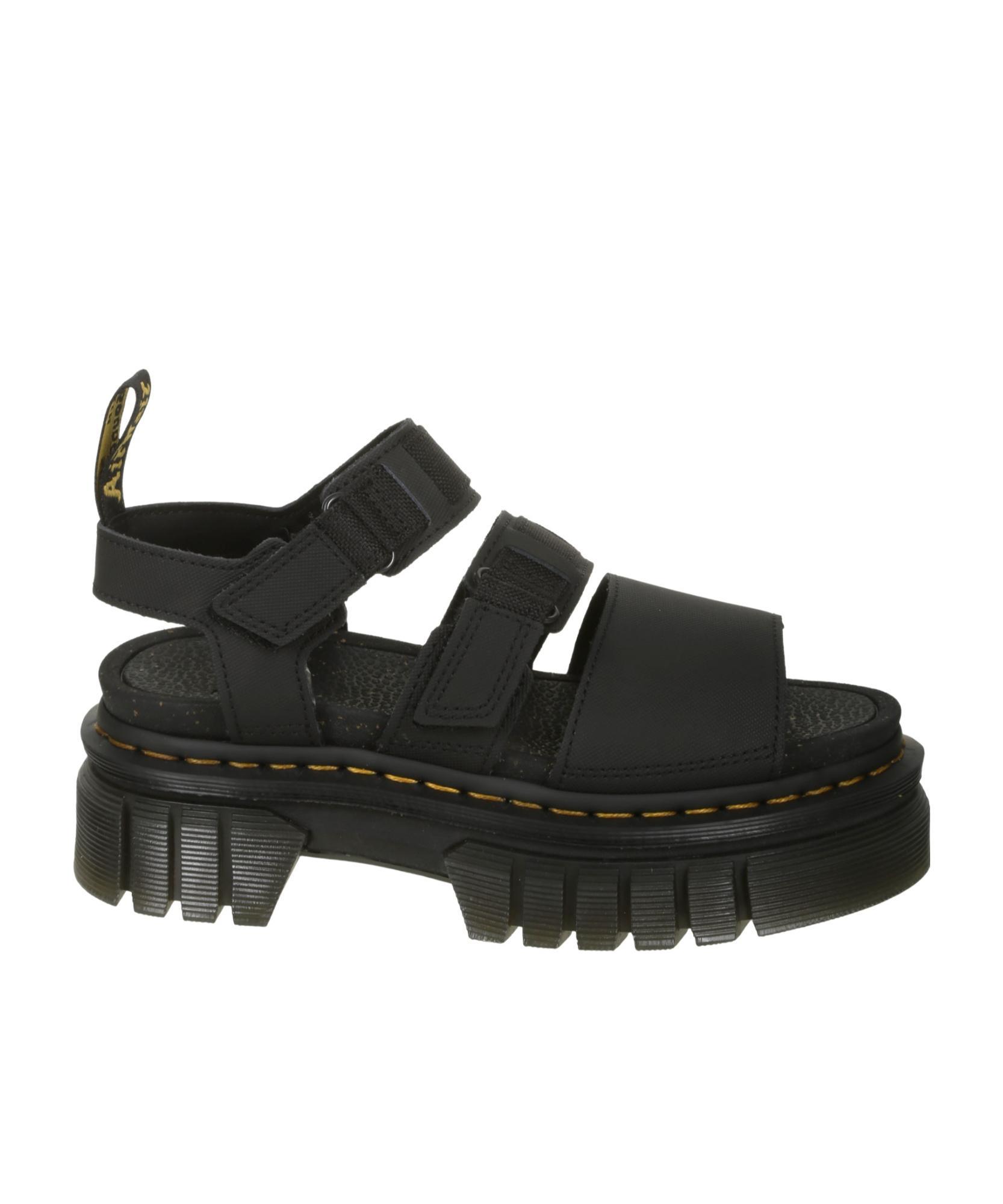 DR. MARTENS' Open-toed Flat Sandals In Black Product Image