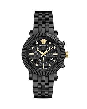 Versace Mens V-Chrono Classic Chronograph Gold Stainless Steel Bracelet Watch Product Image