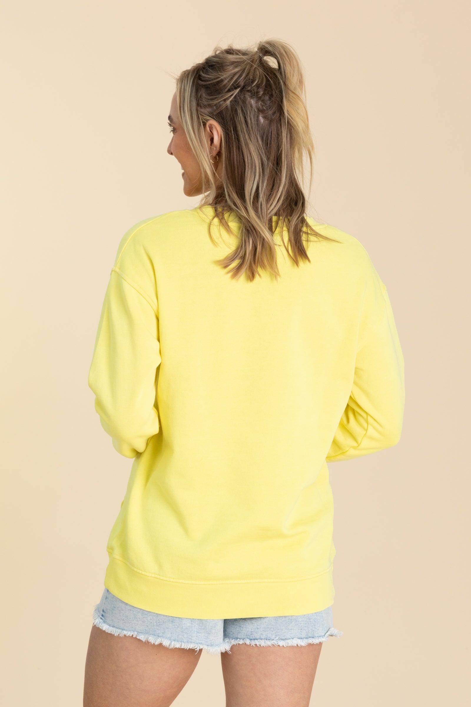 Pigment Dyed Cozy Campfire V-Neck Sweatshirt Product Image