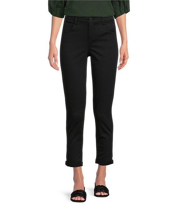 Gibson & Latimer Perfect Fit Twill Mid Rise Roll-Cuff Skinny Jeans Product Image