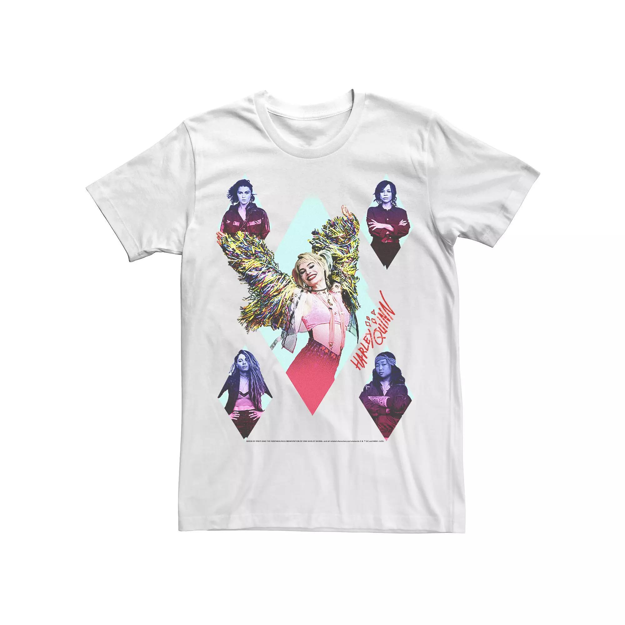 Men's Harley Quinn: Birds of Prey Queen Of Diamonds Tee,  Product Image