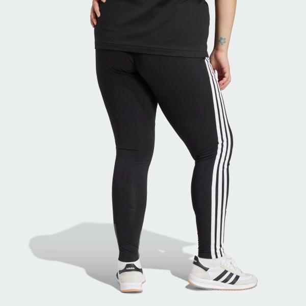 Essentials 3-Stripes Cotton Leggings (Plus Size) Product Image