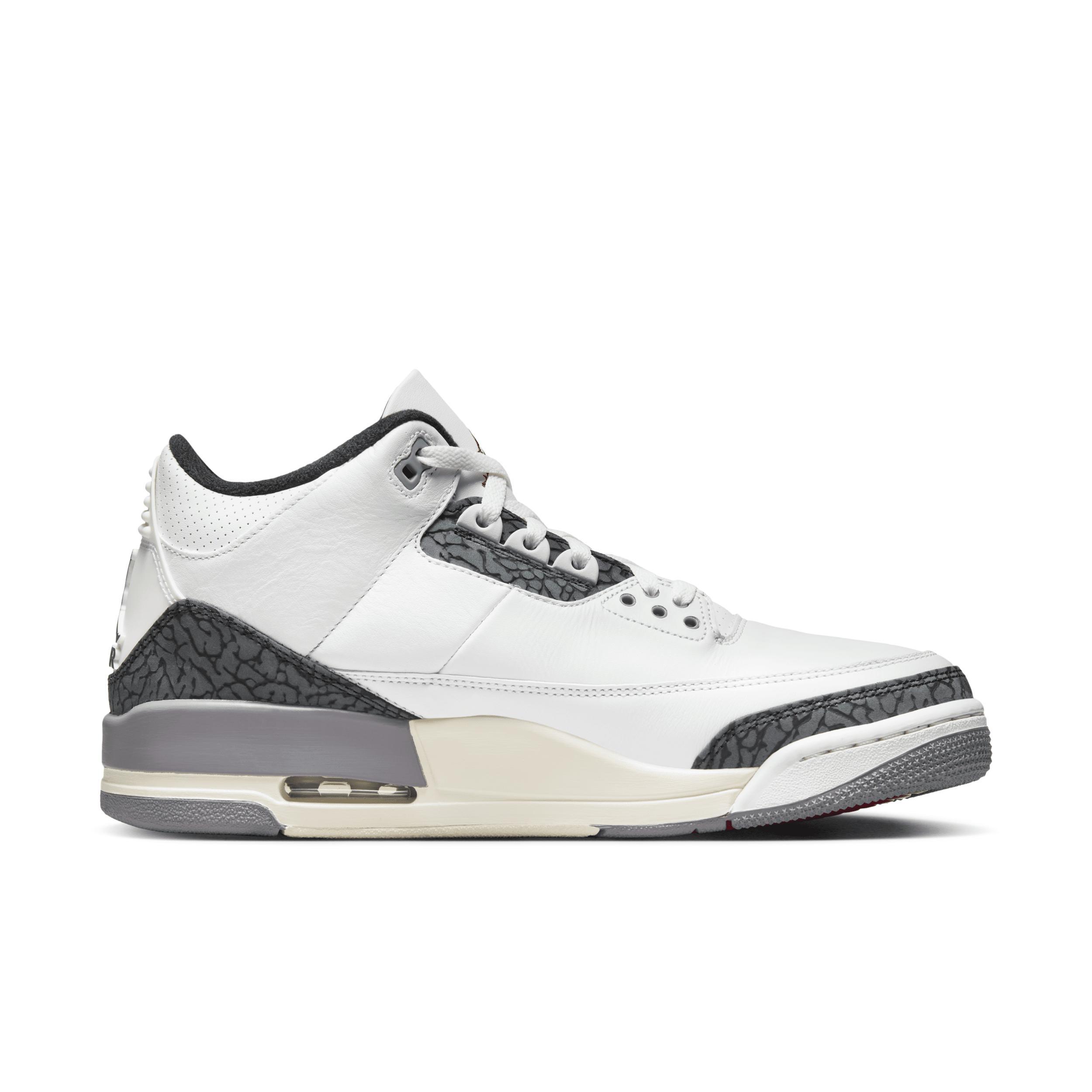 Men's Air Jordan 3 Retro "Cement Grey" Shoes Product Image