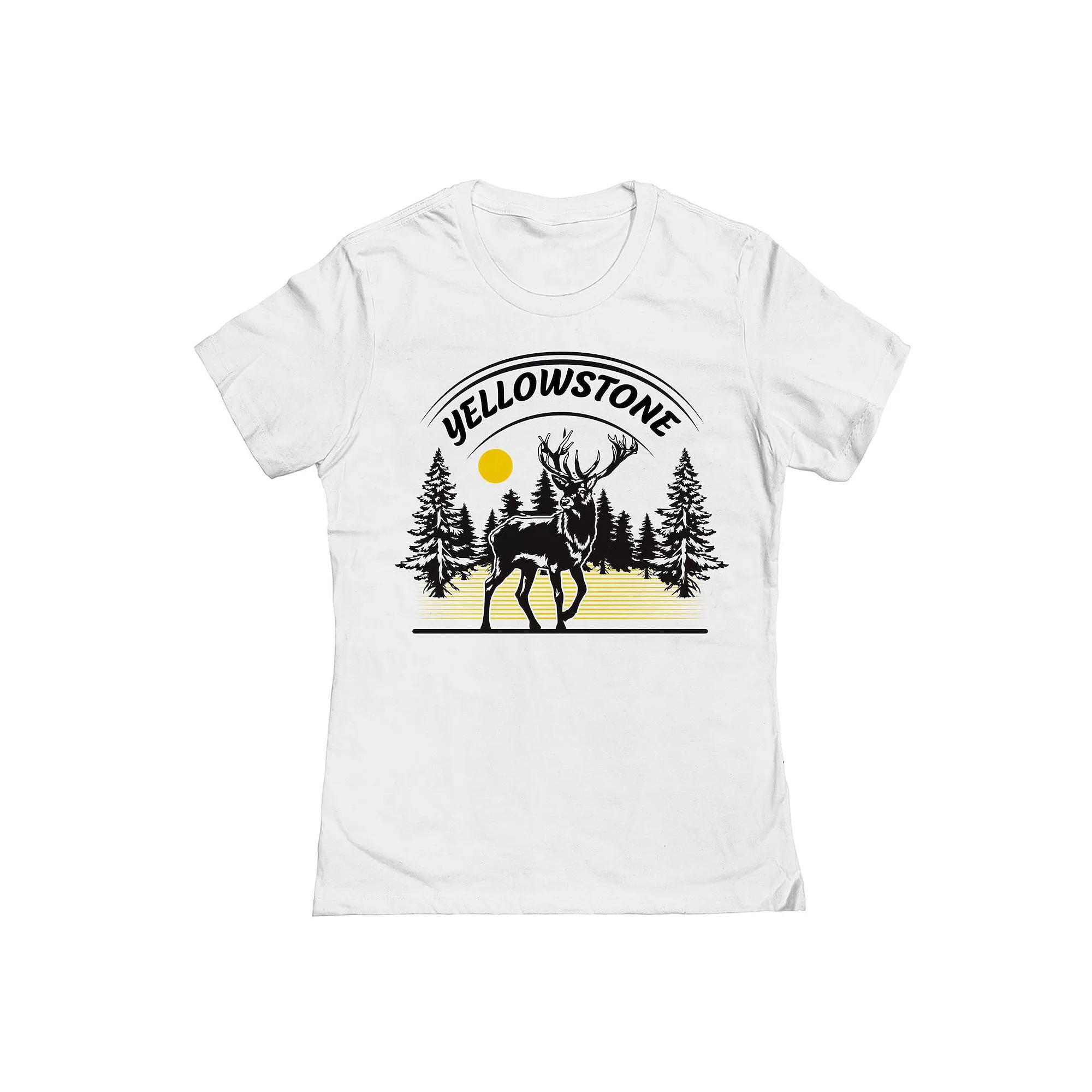 Junior's National Park 1 Womens Graphic Tee, Girl's, Size: XL, White Product Image