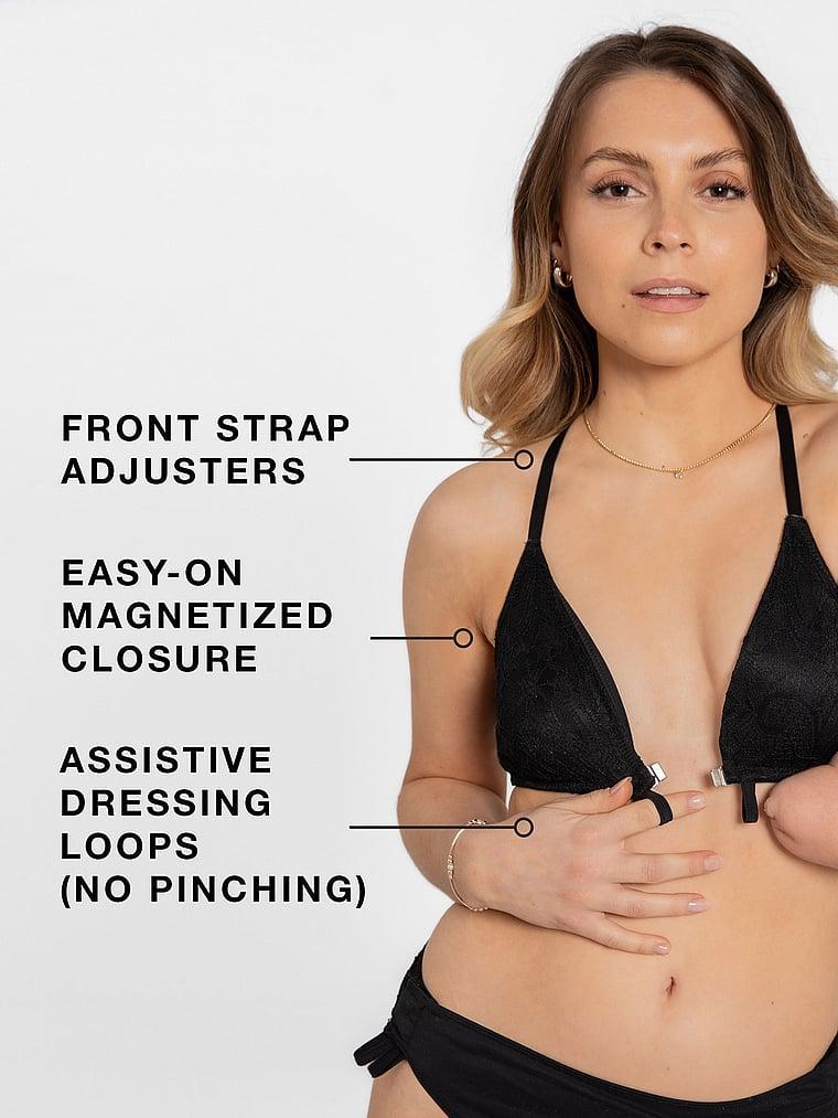 Convertible Plunge Front Closure Adaptive Bralette Product Image
