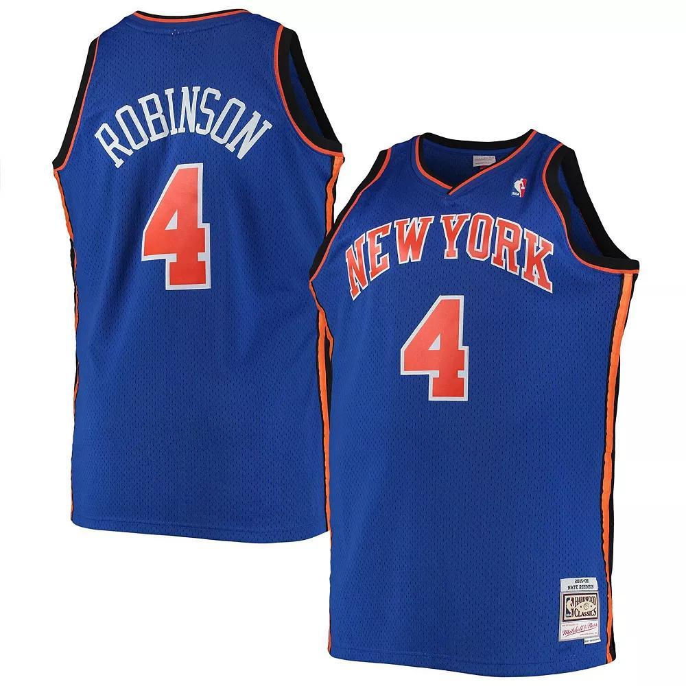 Men's Mitchell & Ness Nate Robinson Blue New York Knicks Big & Tall Hardwood Classics Swingman Jersey, Size: 6XB Product Image
