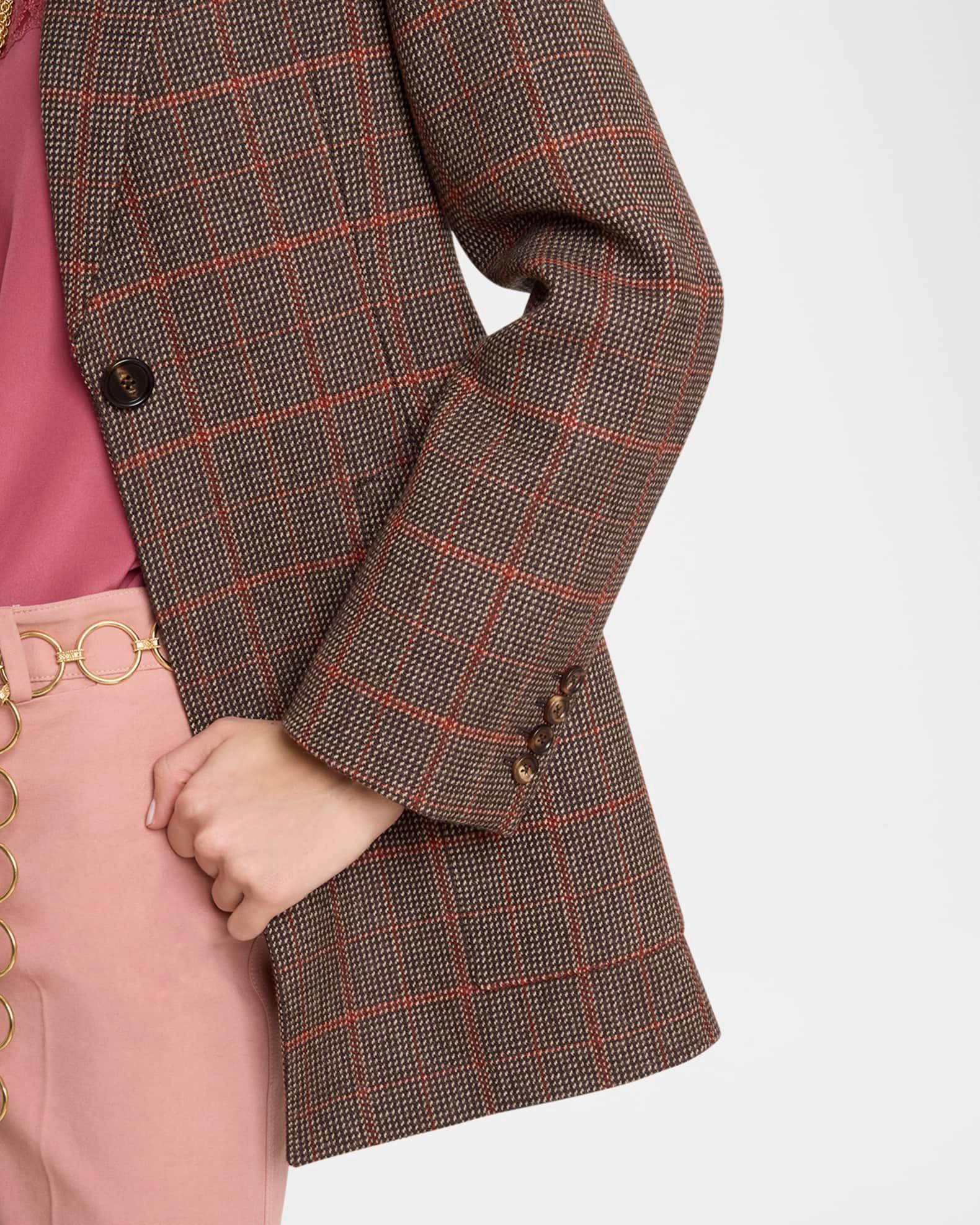 Plaid Single-Breasted Jacket Product Image