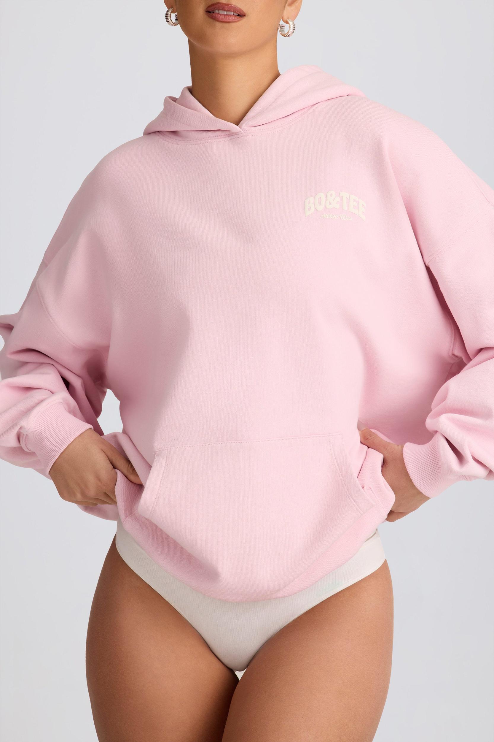 Oversized Hoodie in Soft Pink Product Image