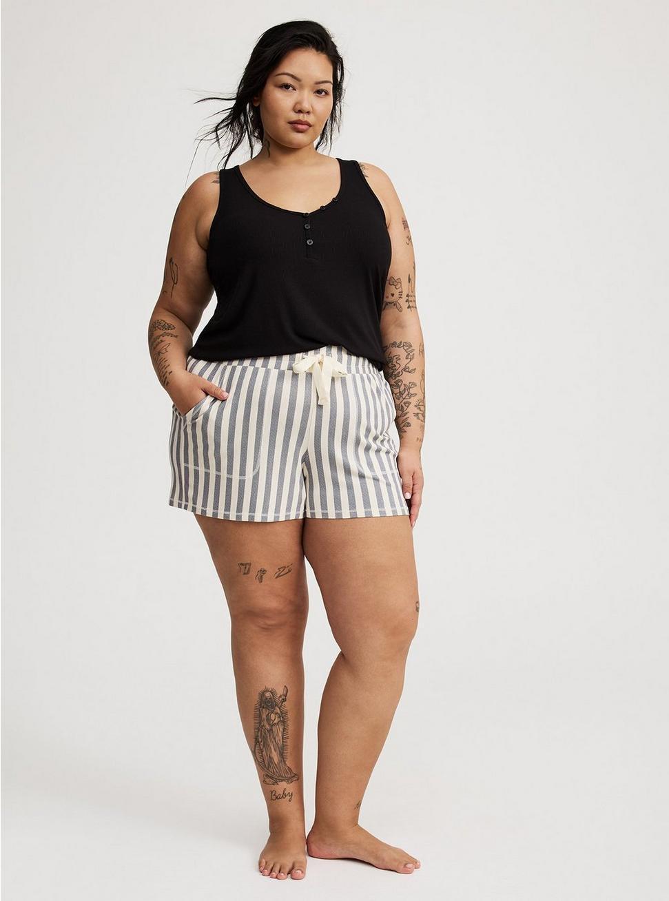 Super Soft Rib Henley Lounge Tank Product Image