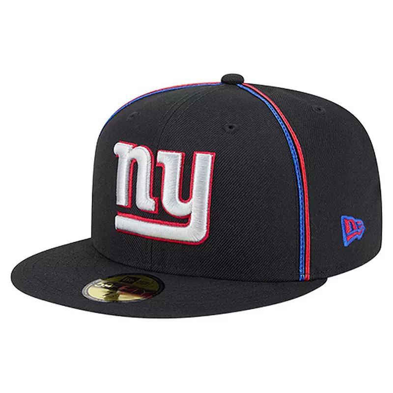 Men's New Era Black New York Giants Soutache 59FIFTY Fitted Hat,  Product Image