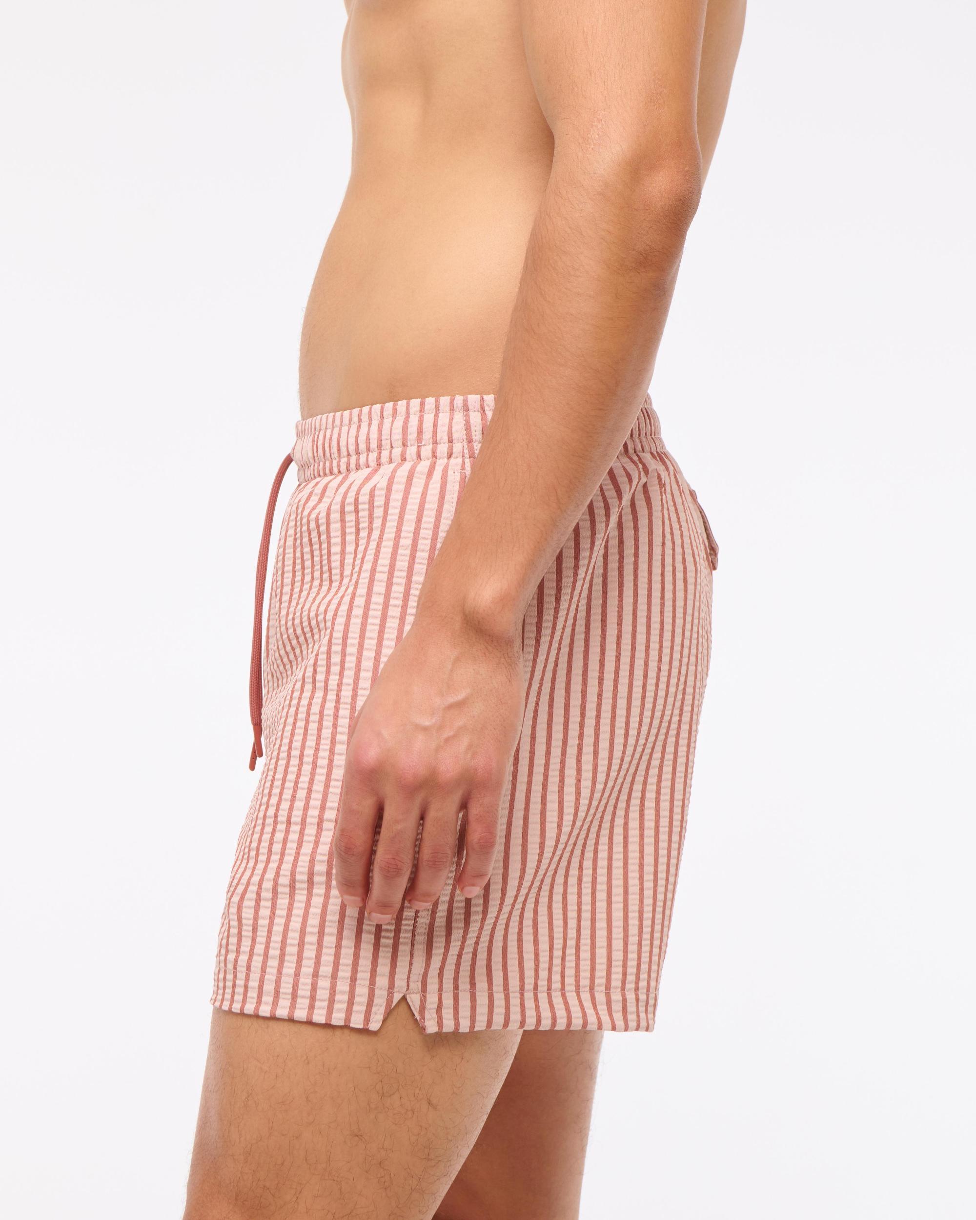 Pull-On Micro-Seersucker Swim Trunk Product Image
