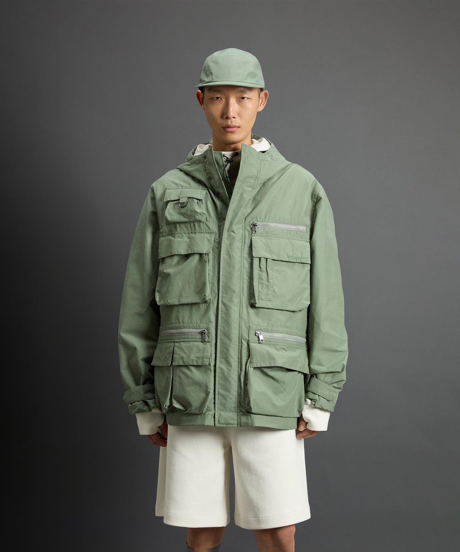 Todd Snyder x Woolrich Fishing Jacket in Sage Product Image