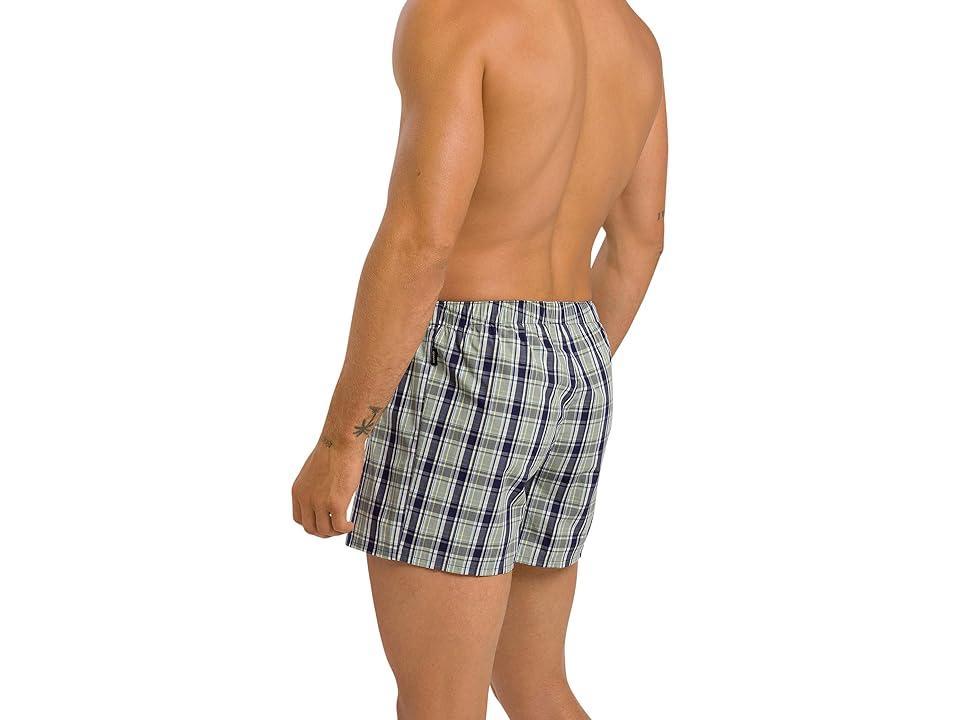 Hanro Fancy Woven Boxer Check) Men's Underwear Product Image