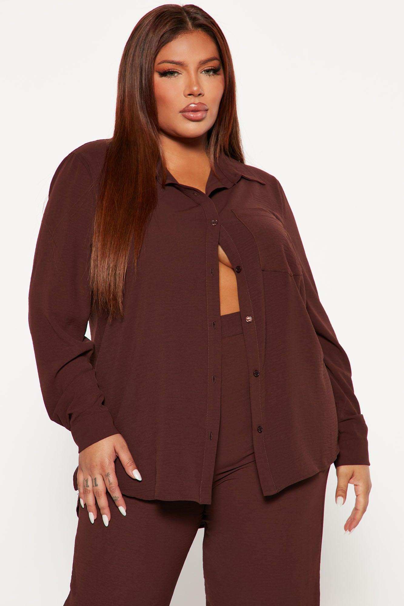 Makenzie Pant Set - Brown Product Image