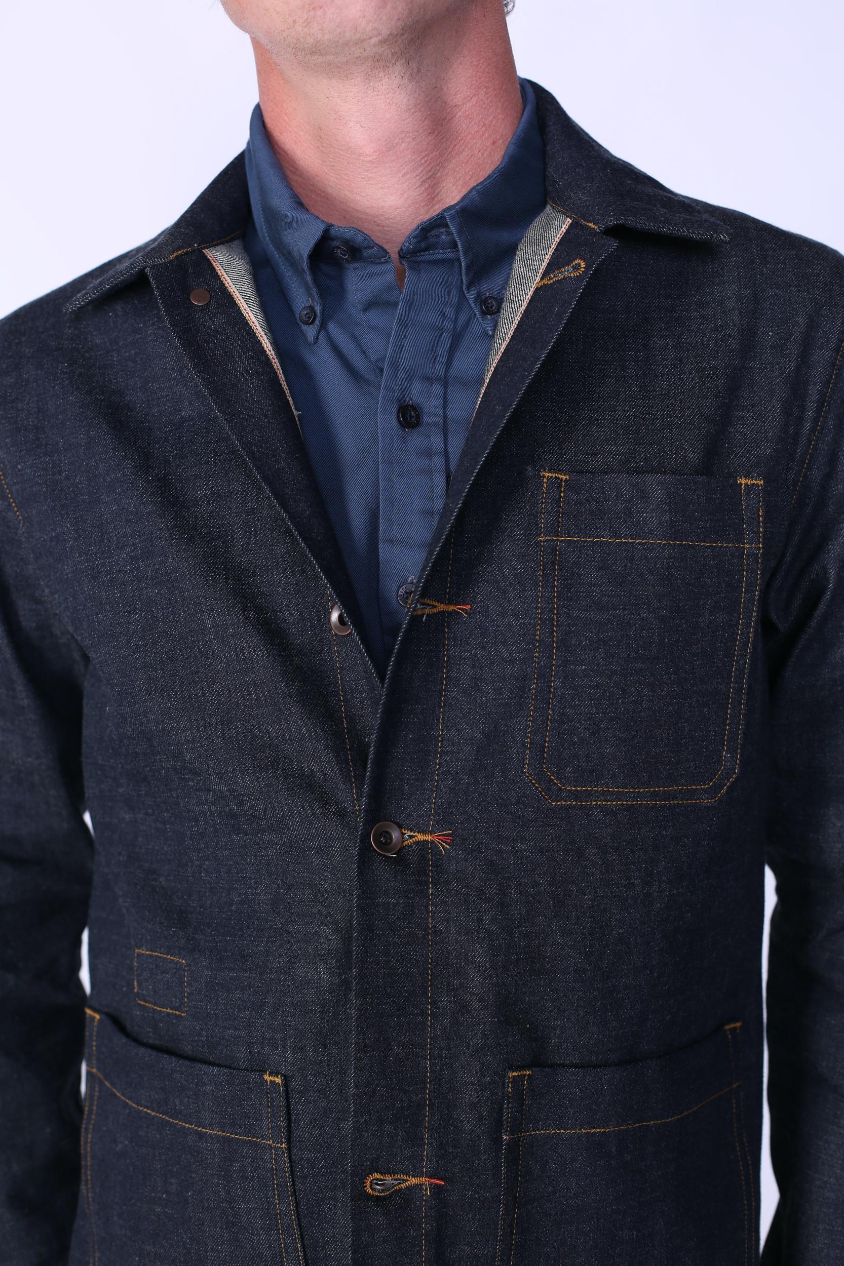 Patch Pocket Chore Coat | OG Selvage Denim Male Product Image