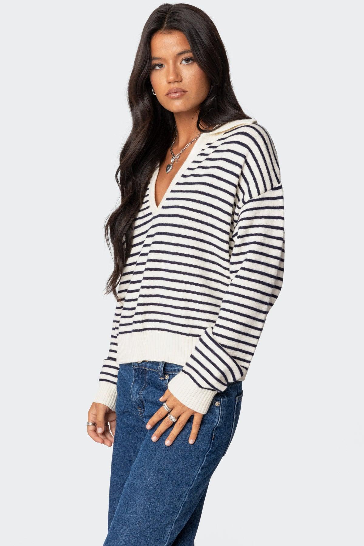 Copenhagen Oversized Striped Sweater Product Image