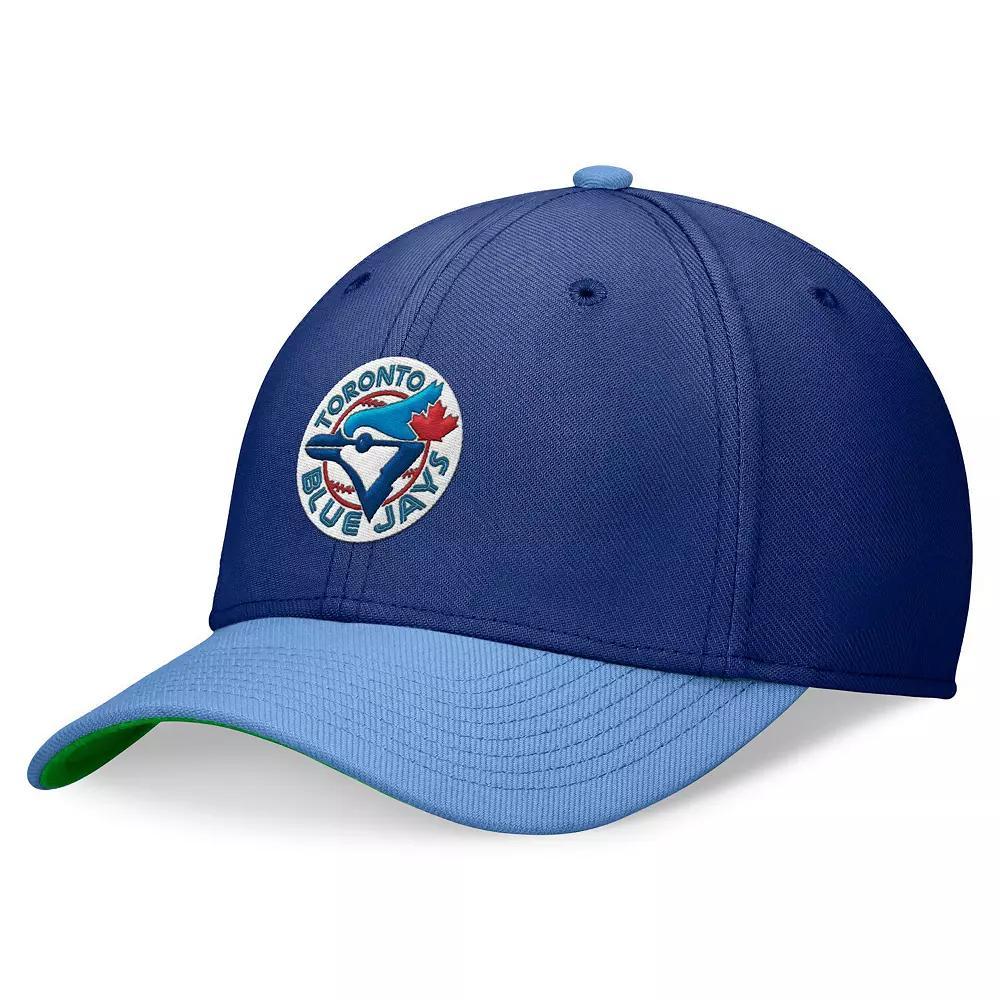Men's Nike Royal/Powder Blue Toronto Blue Jays Cooperstown Collection Rewind Swooshflex Performance Hat, Size: Medium/Large, Jay Blue Product Image