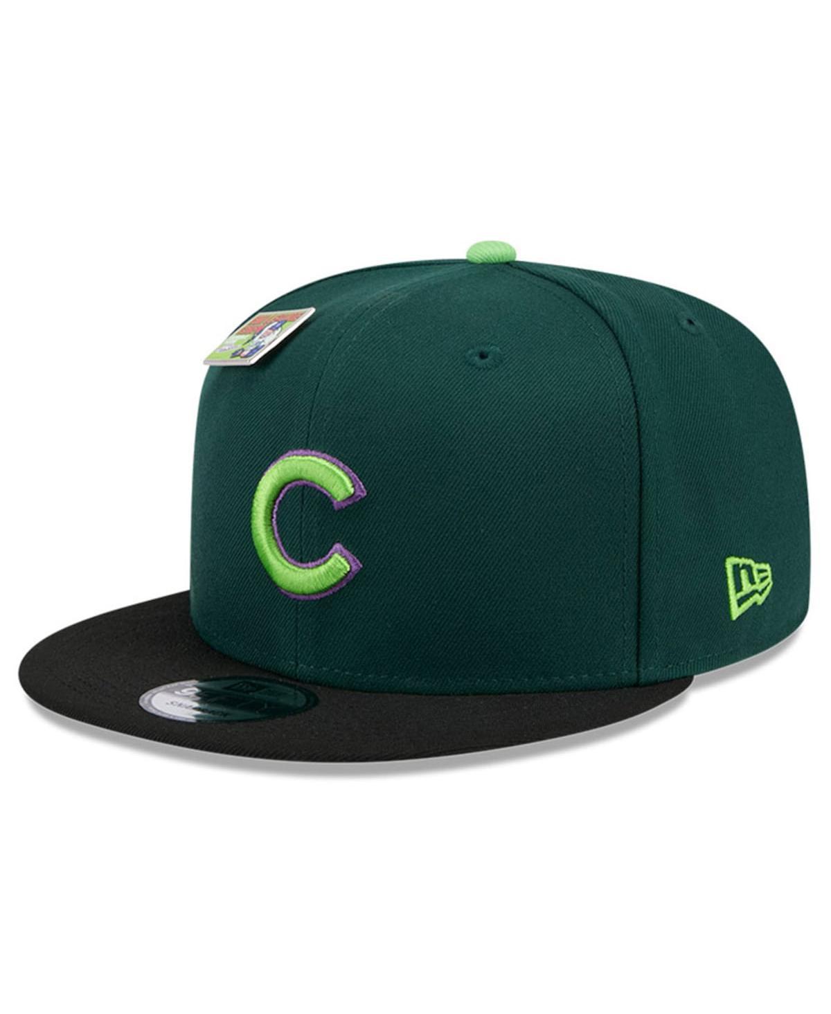 Mens New Era /Black Chicago Cubs Sour Apple Big League Chew Flavor Pack 9FIFTY Snapback Hat Product Image