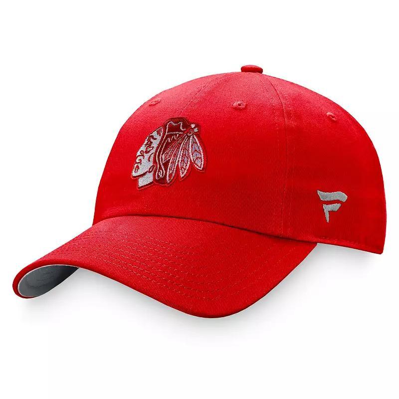 Women's Fanatics Branded Red Chicago Blackhawks Iconic Glimmer Adjustable Hat Product Image