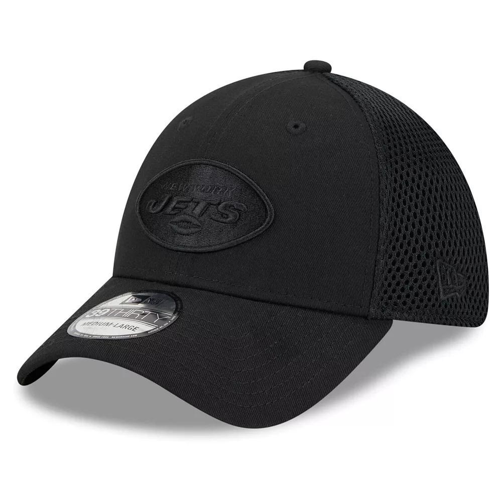 Men's New Era Black New York Jets Main Neo 39THIRTY Flex Hat,  Product Image
