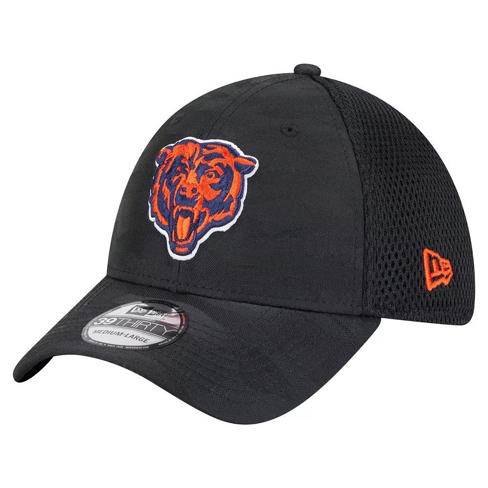 Men's New Era Black Chicago Bears Active Camo 39THIRTY Flex Hat, Size: Medium/Large Product Image