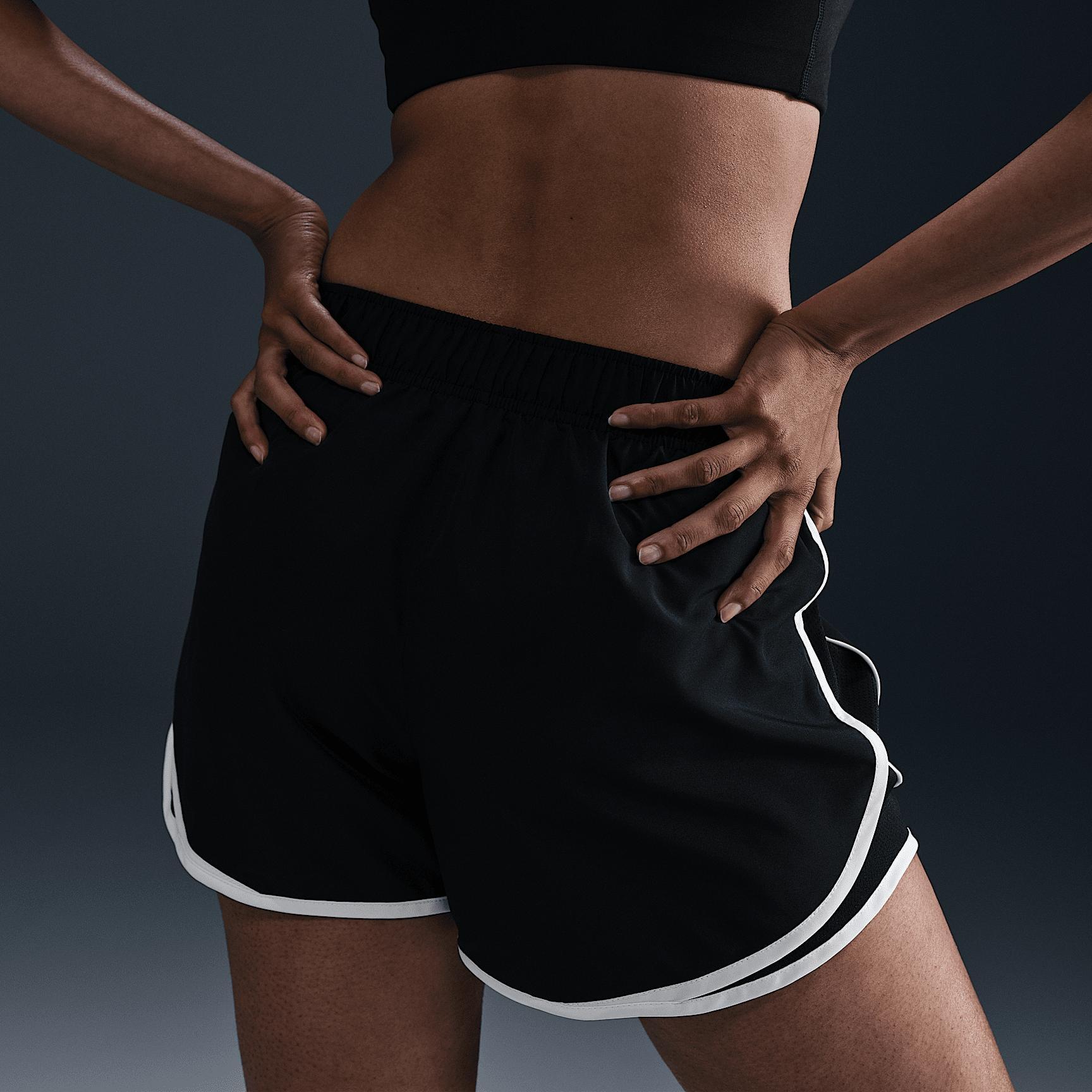 Nike Womens Tempo Dri-FIT Mid-Rise Brief-Lined Running Shorts | HM6096-010 Product Image